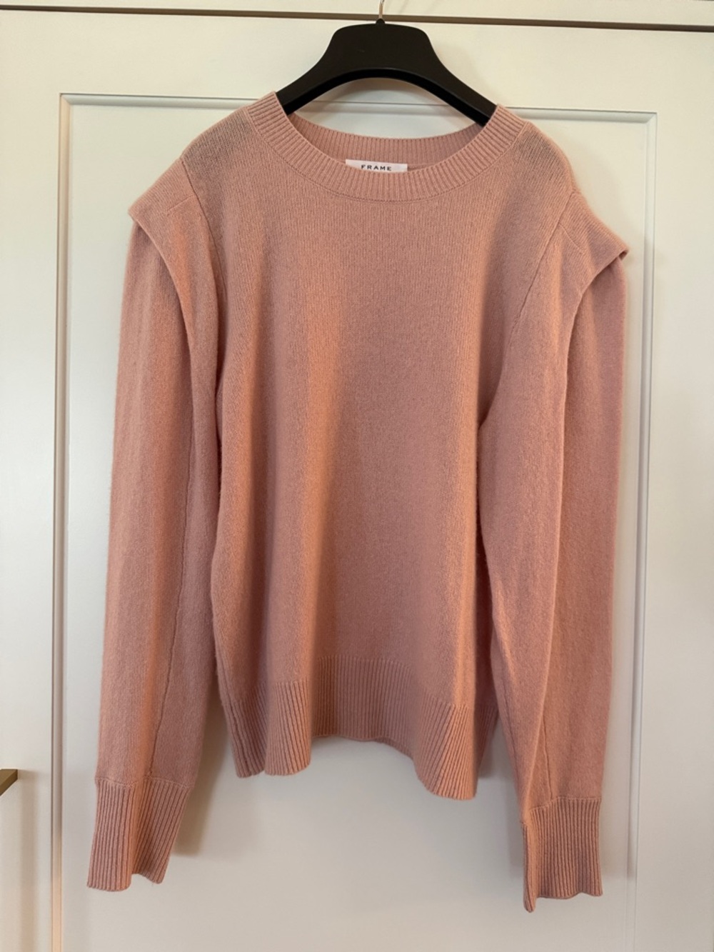 Frame Denim Dusty Rose Crewneck Cashmere Sweater NWOT